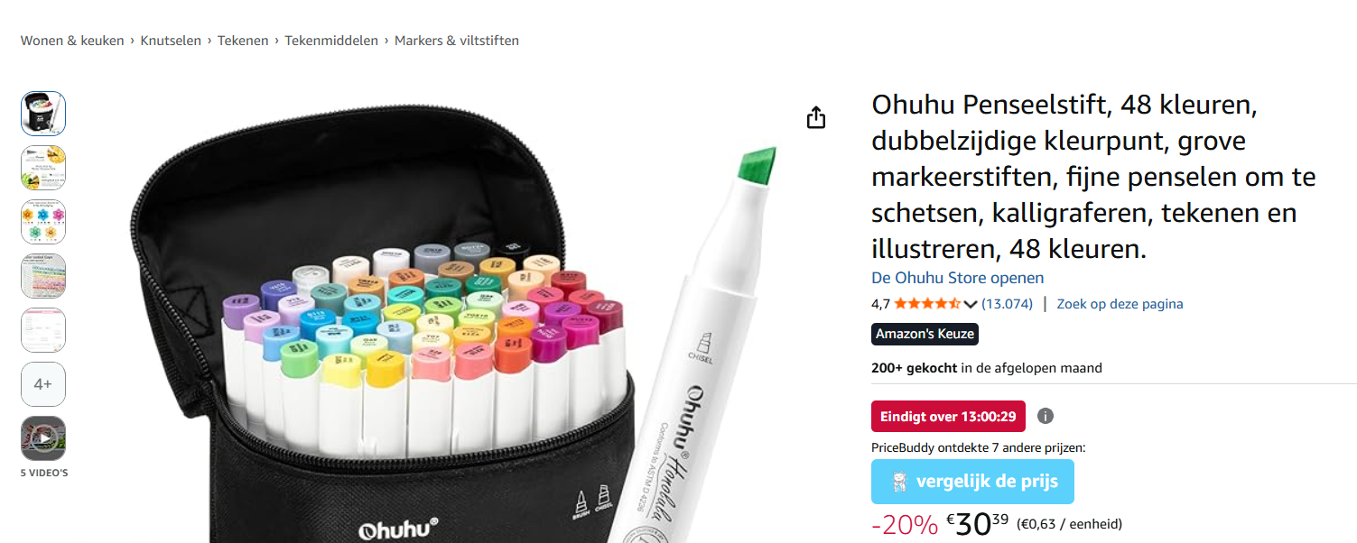 Ohuhu Penseelstift