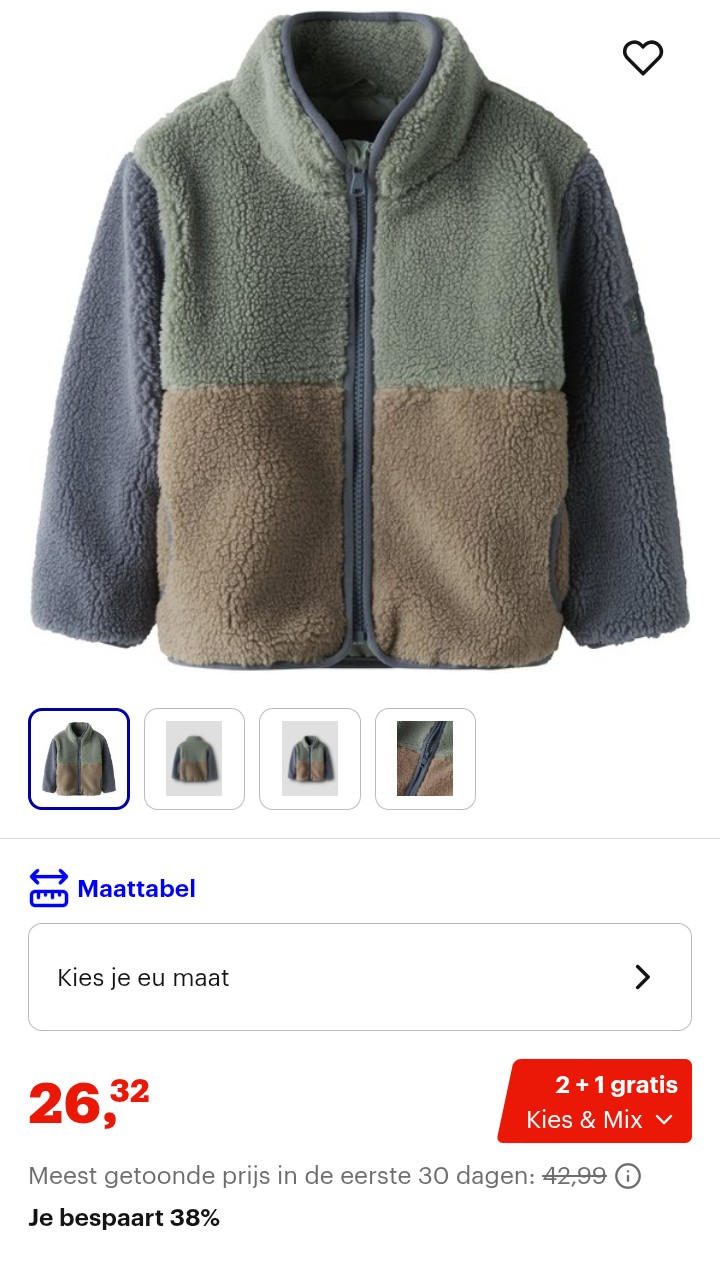 Name it fleece aan -60%