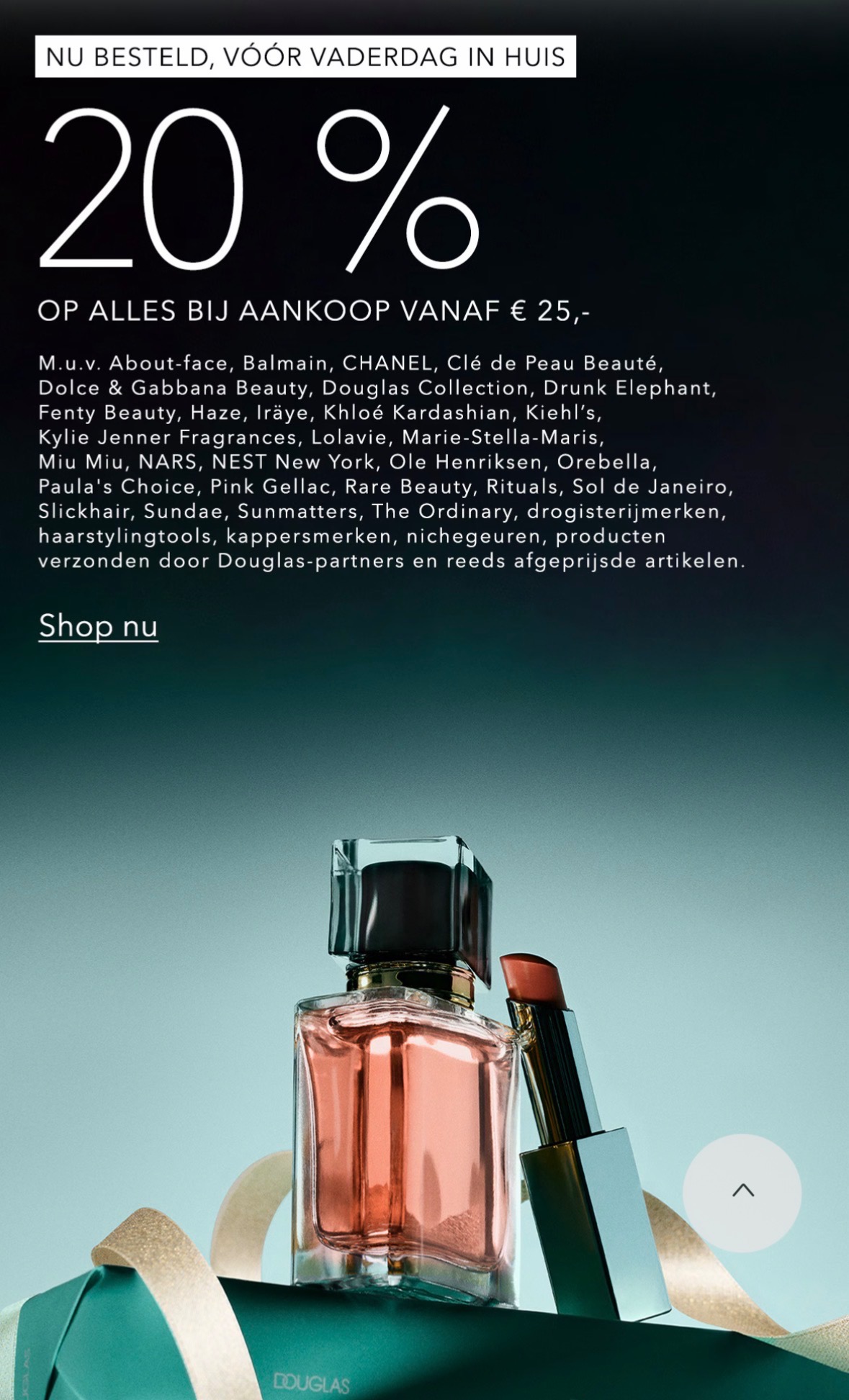 20% korting op alles