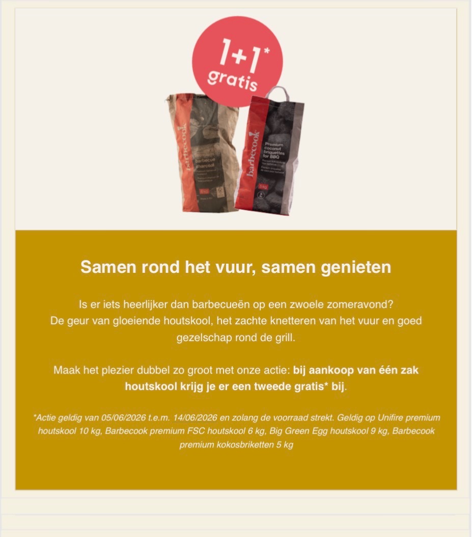 1+1 op houtskool