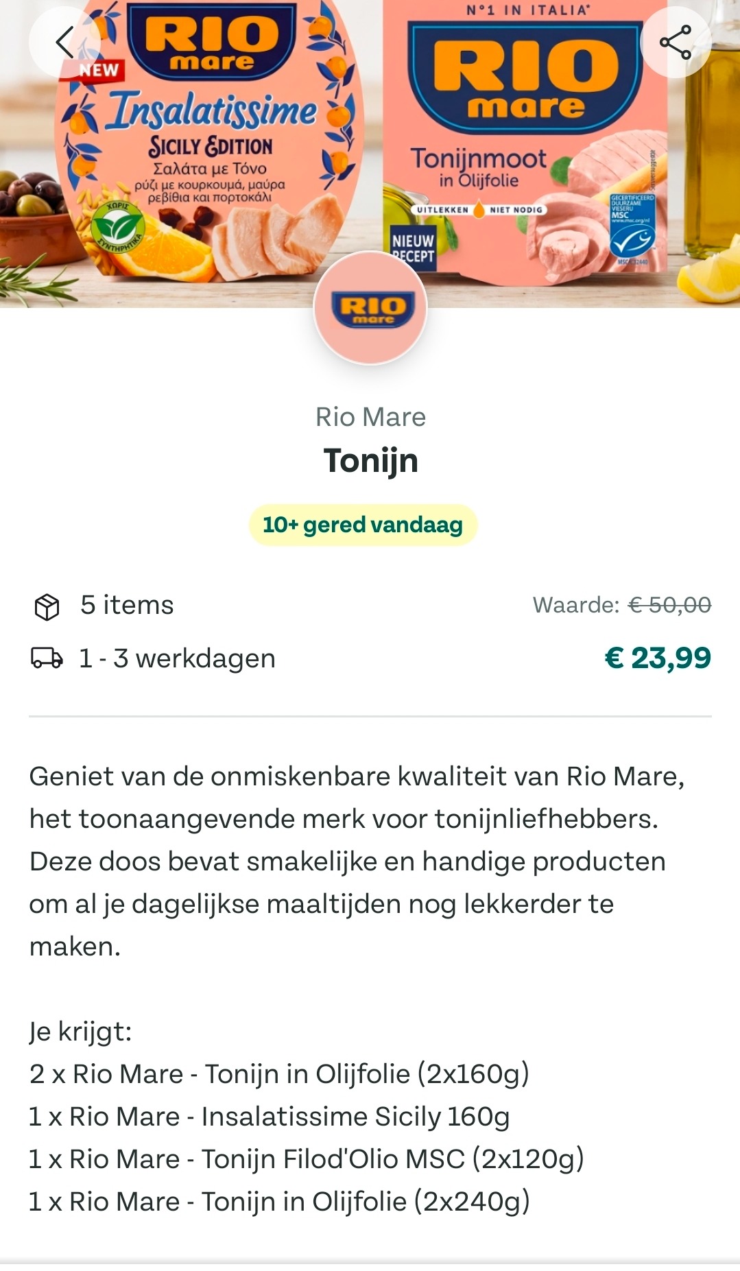 Rio mare Tonijn