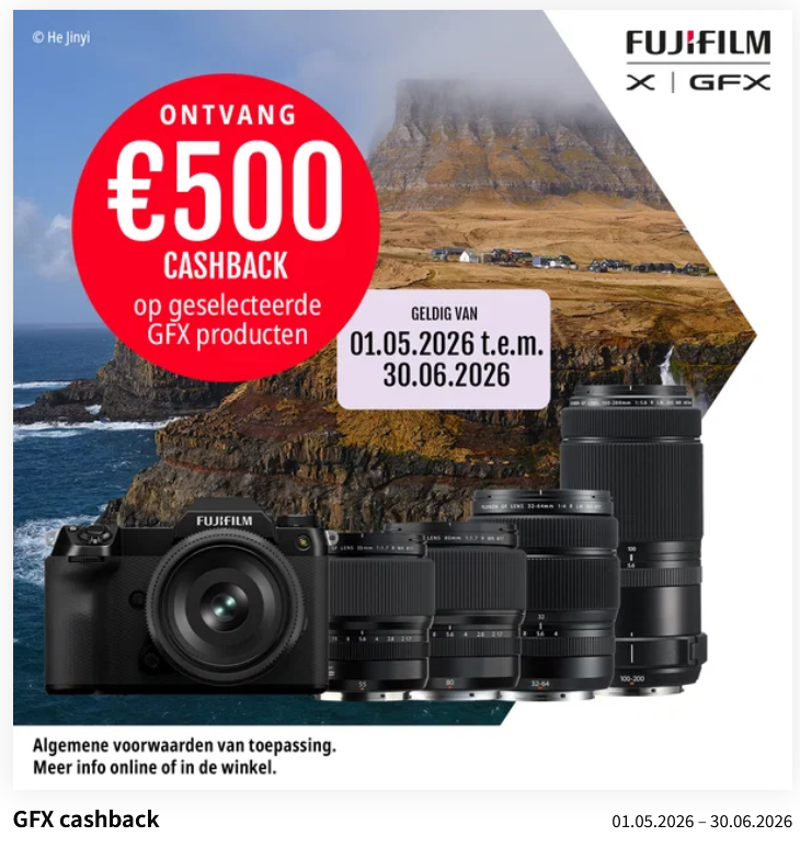 Fujifilm GFX-Series - €500 Cashback