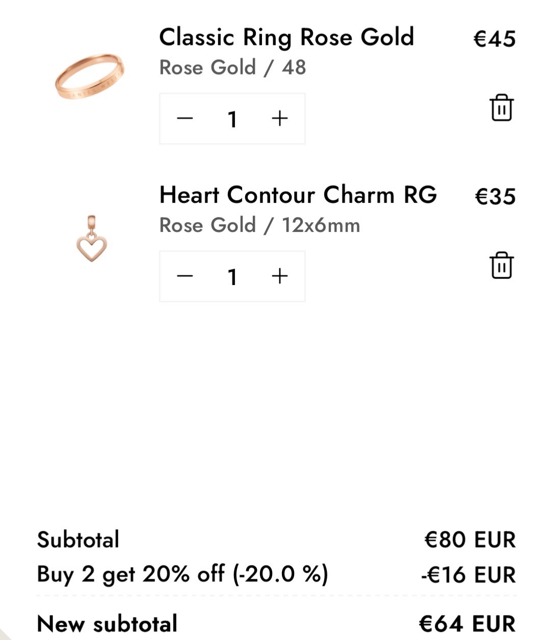 Daniel Wellington actie