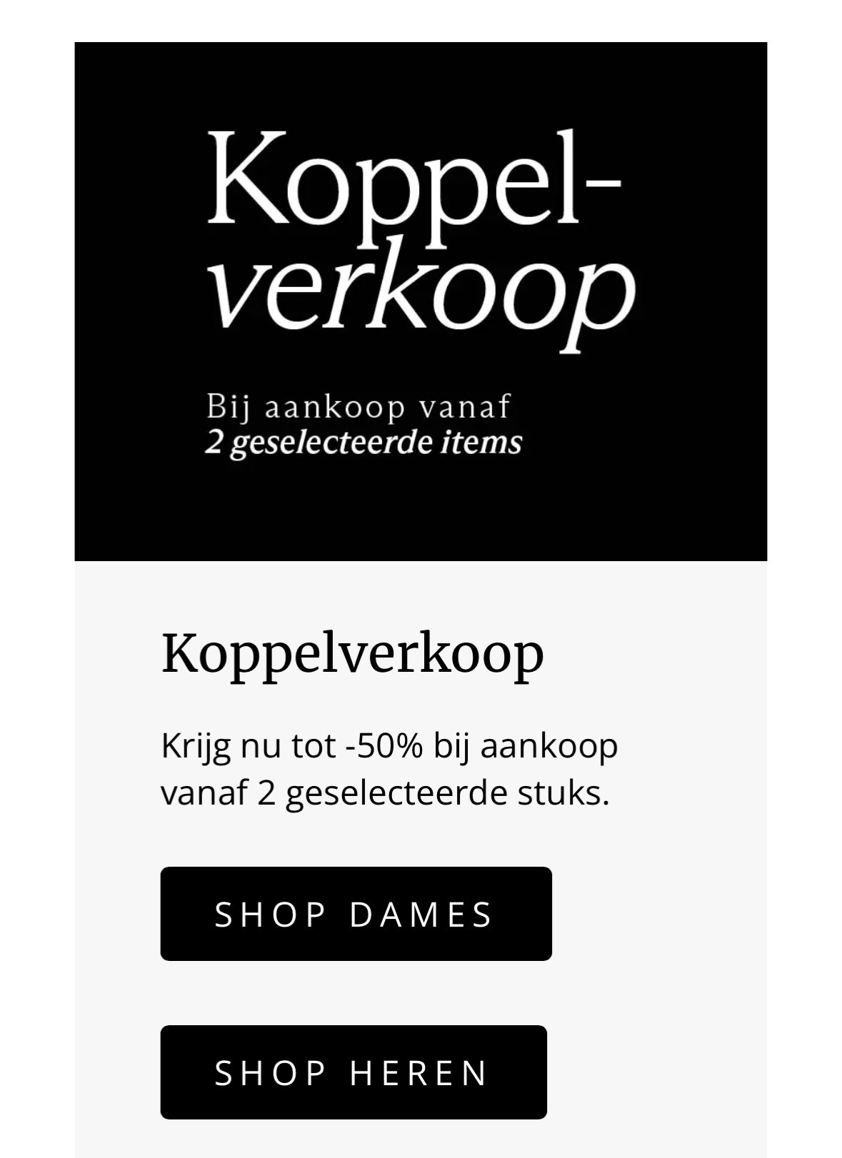 Koppelverkoop bij E5
