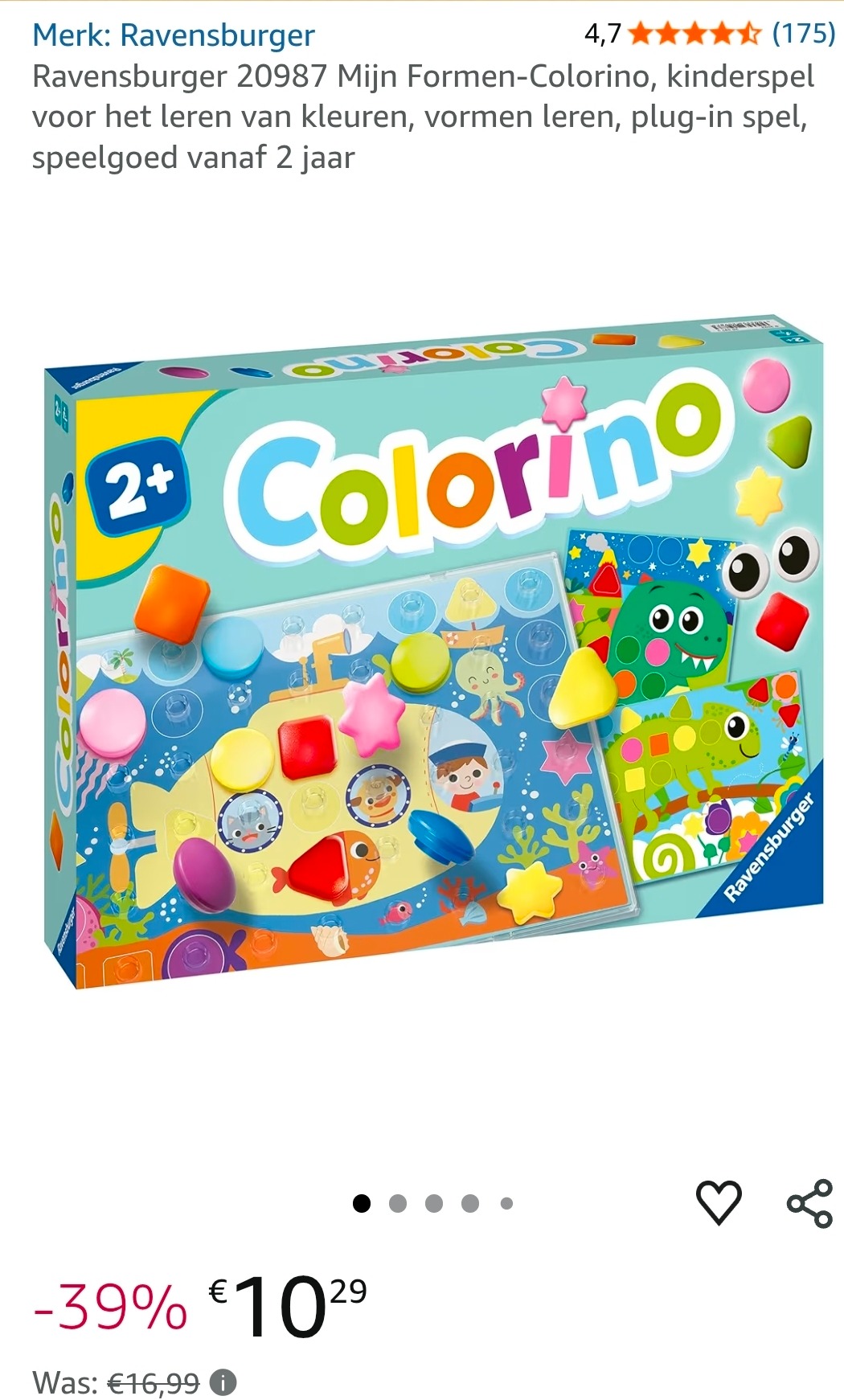 Ravensburger Colorino vormen en kleuren