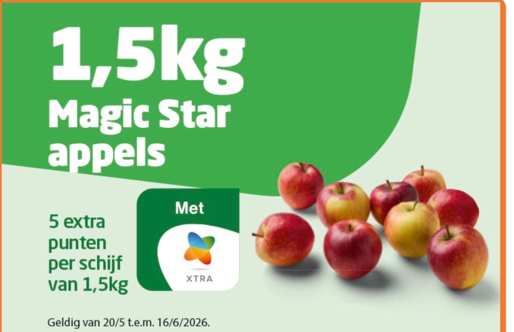 5 extra punten in de extra app van colruyt