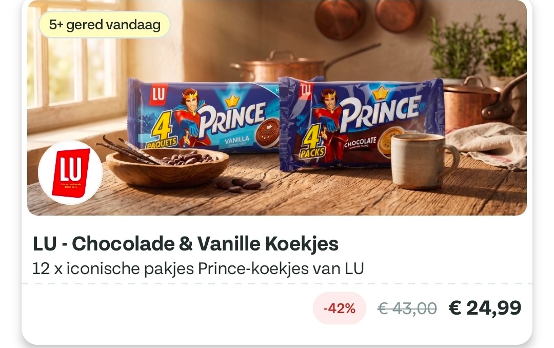 Lu Prince Chocolade & Vanille Koekjes**