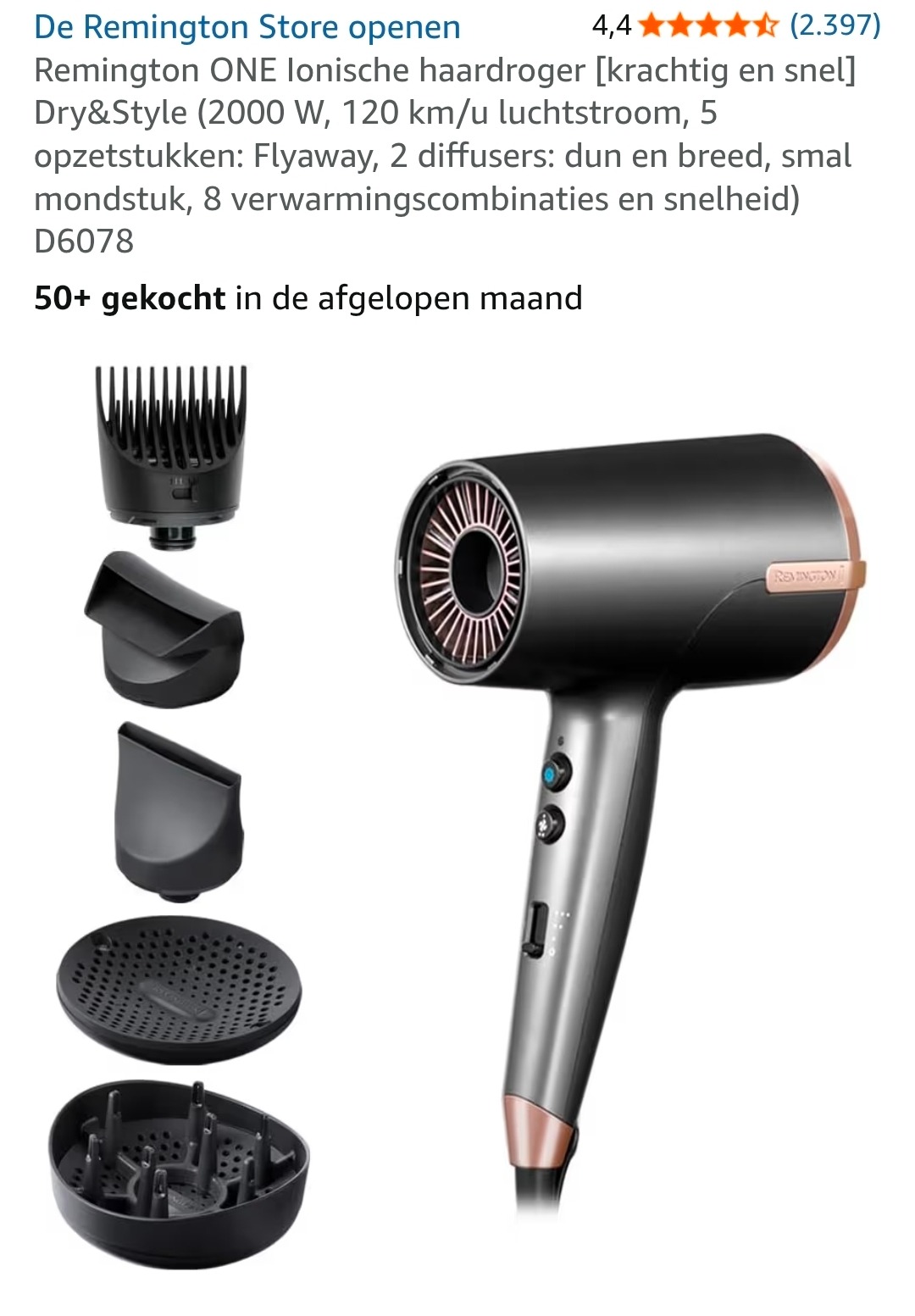 Remington ONE Ionische haardroger -53%