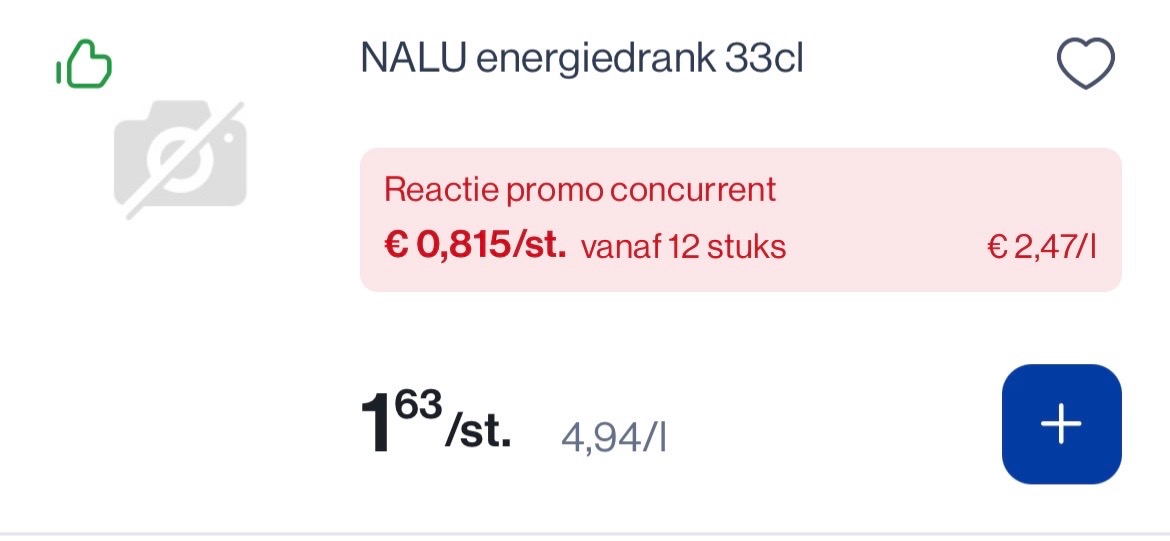 Nalu blikjes 33 cl -50% bij okay