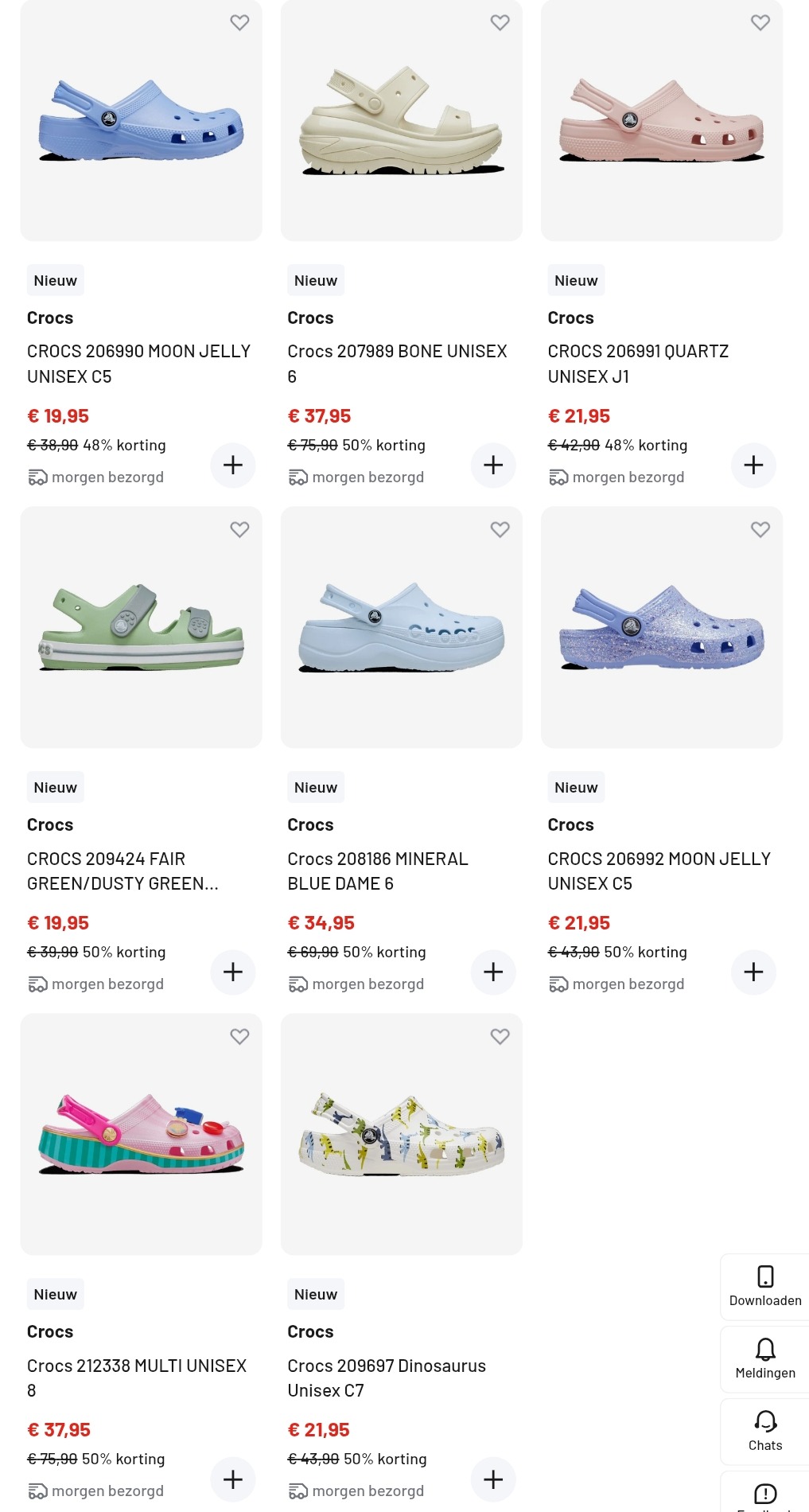 🩴🩴🩴50% korting op Crocs