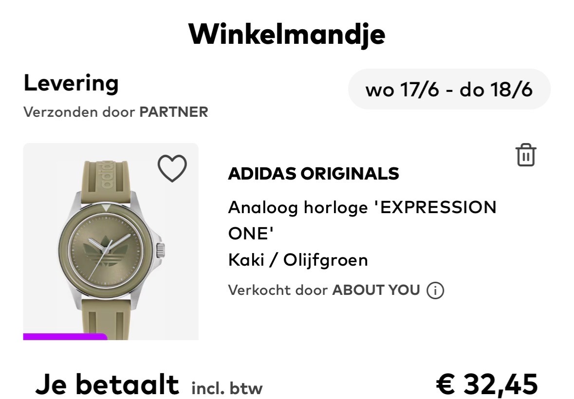 Adidas horloge