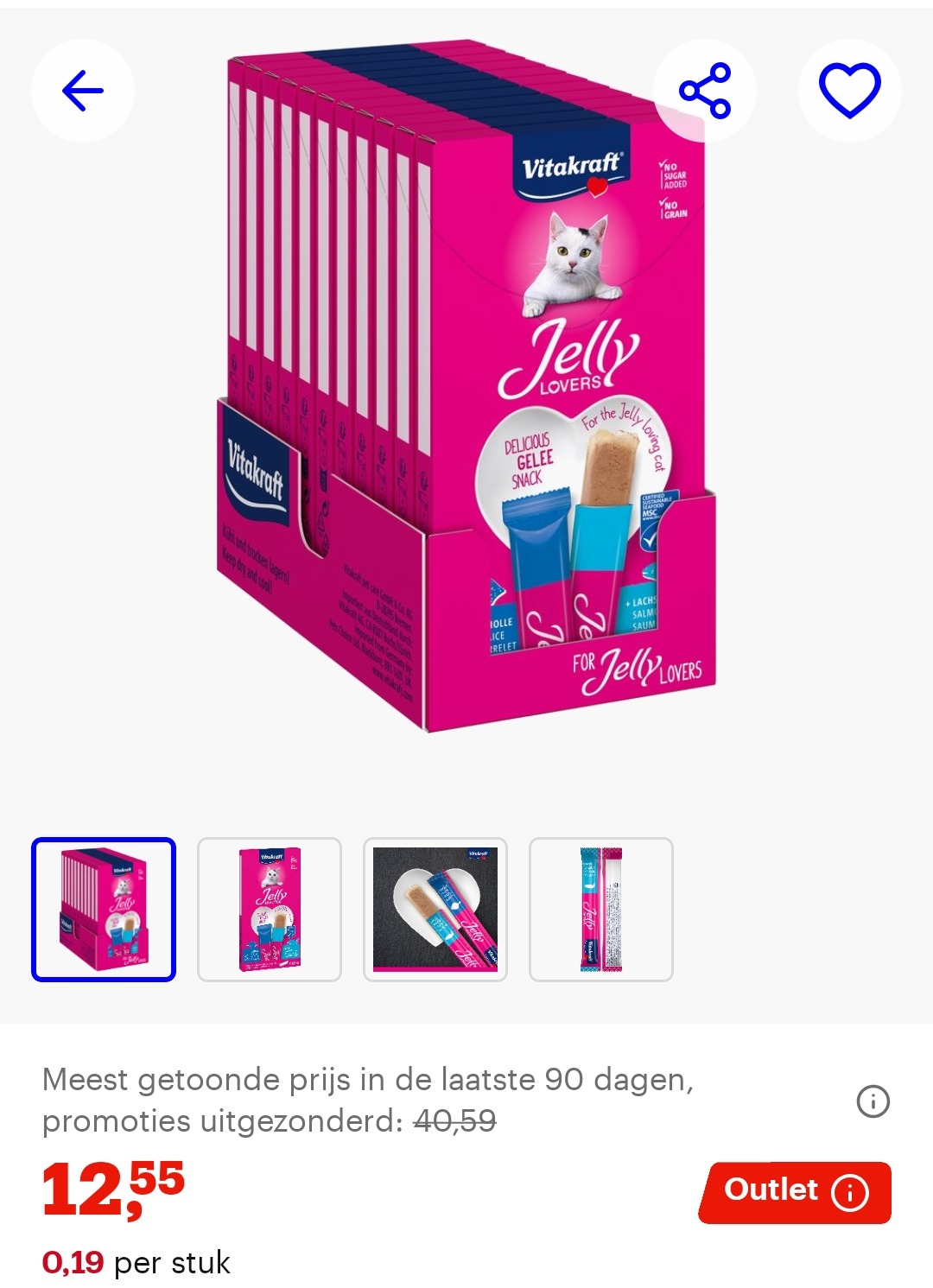 Vitakraft 11 pakjes aan 1,14€ per stuk