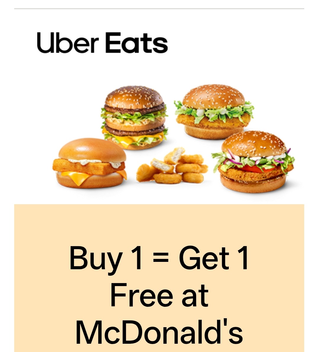 🍔1 kopen = 1 gratis bij MC Donalds🍟