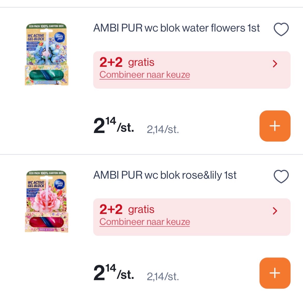 Ambi pur wc blokjes 1 stuk goedkoper