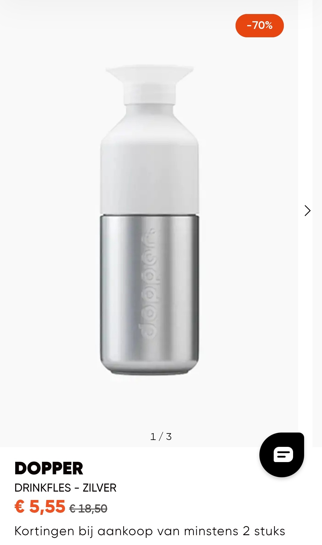 Drinkfles dopper 5,55€