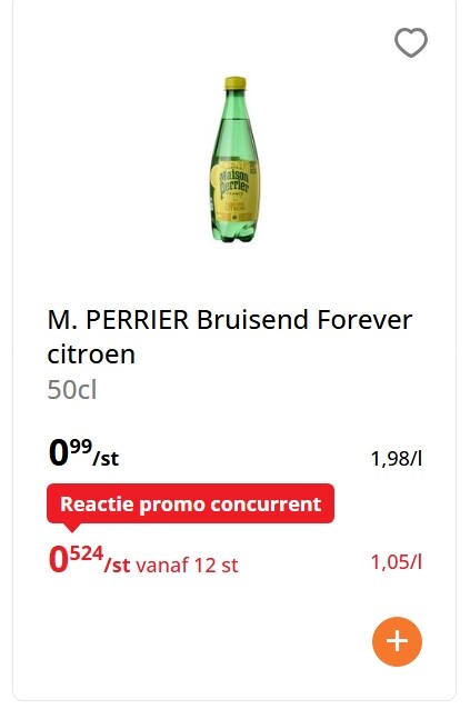 Maison Perrier met smaakje 50 cl tot -50%