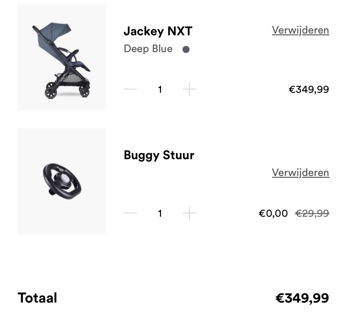 Gratis stuurtje bij aankoop