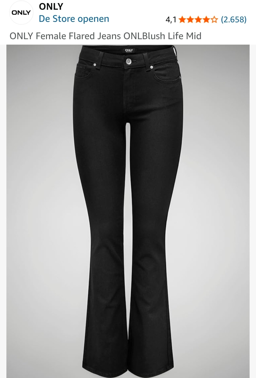 ONLY dames flared jeans -46%