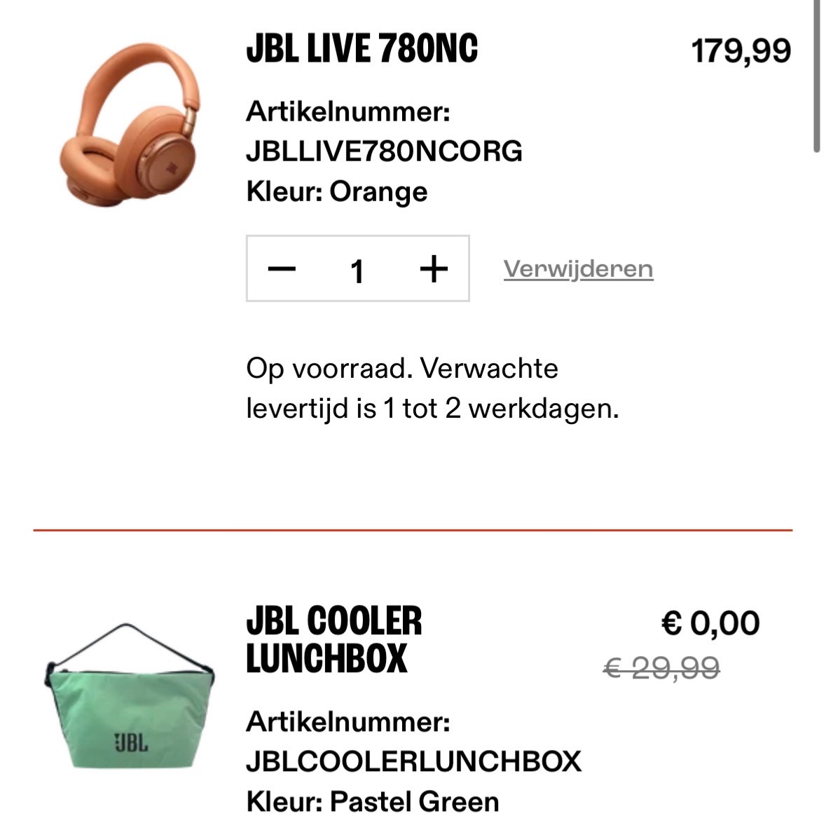 Kortingscode jbl cadeau