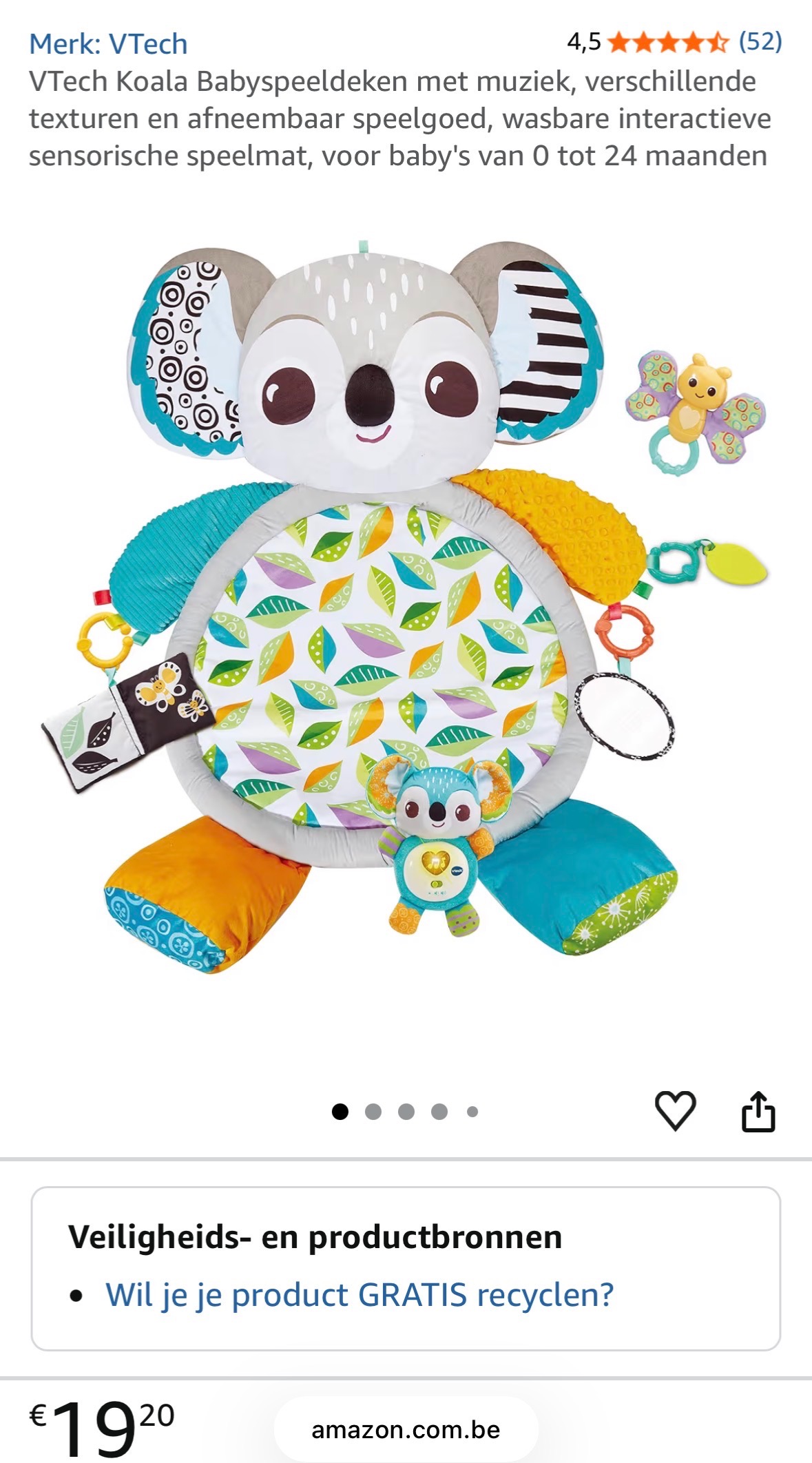 VTech Knuffelkoala Speelmat