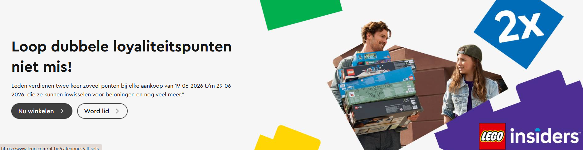 Lego Insiders dubbele punten