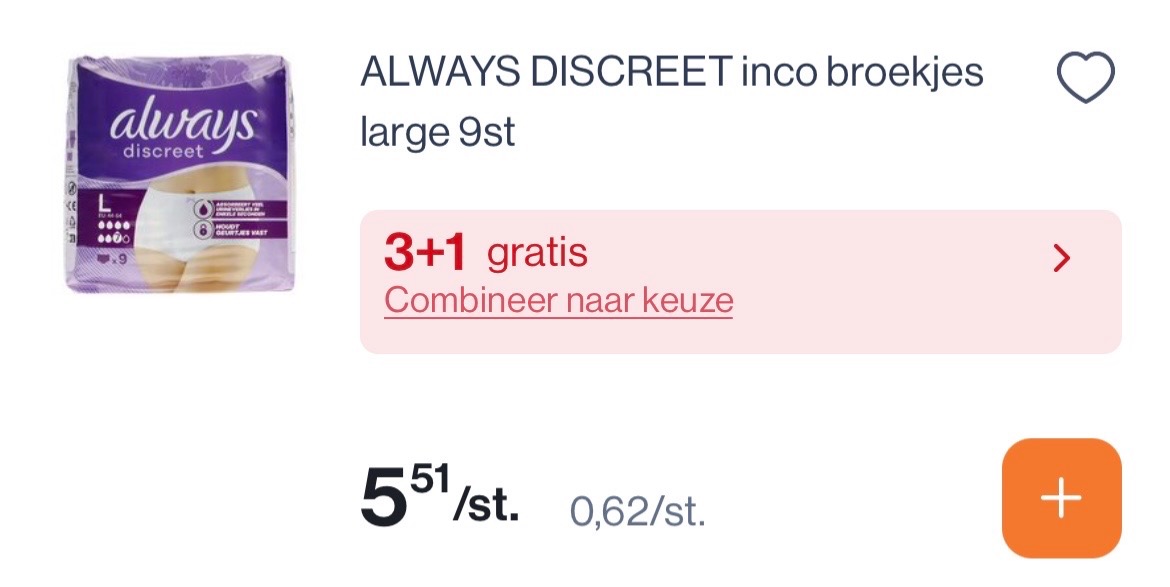Always discreet broekjes in mooie korting + coupon