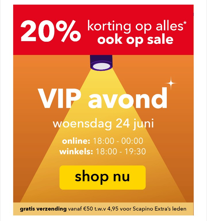 -20% bij Scapino op alles, ook sale 👍🏻