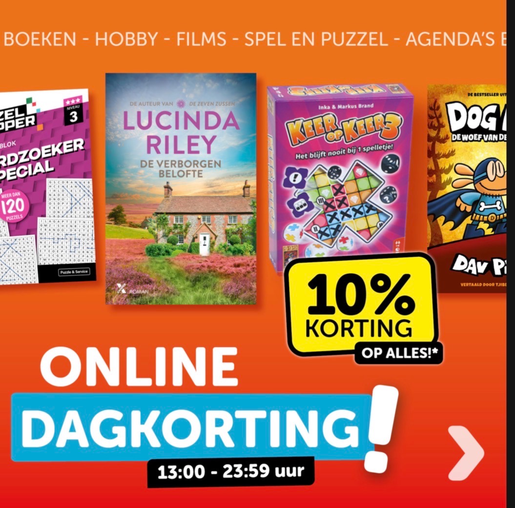 Enkel vandaag korting boekenvoordeel