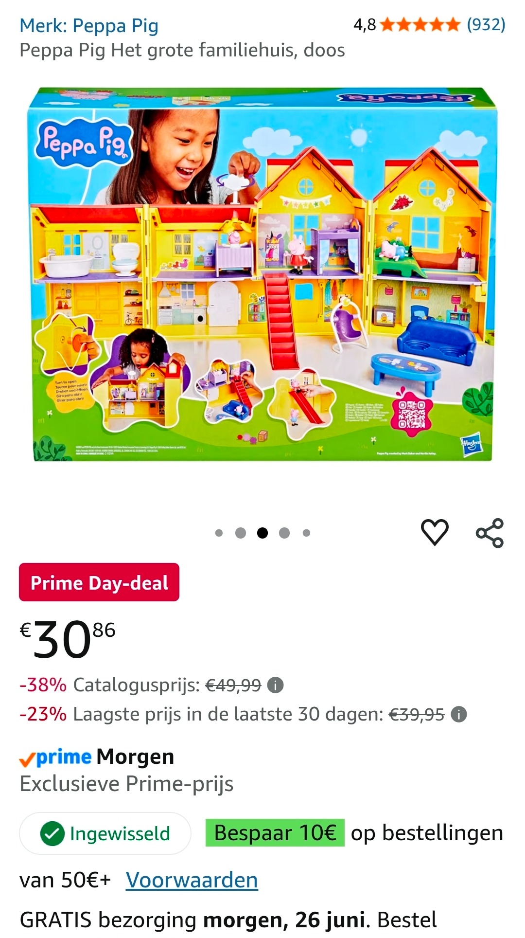 Prime day: Peppa Pig - Het grote familiehuis -38%