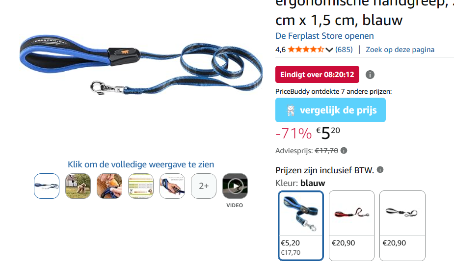 Leiband Ferplast nu -71% voor slechts 5.20€