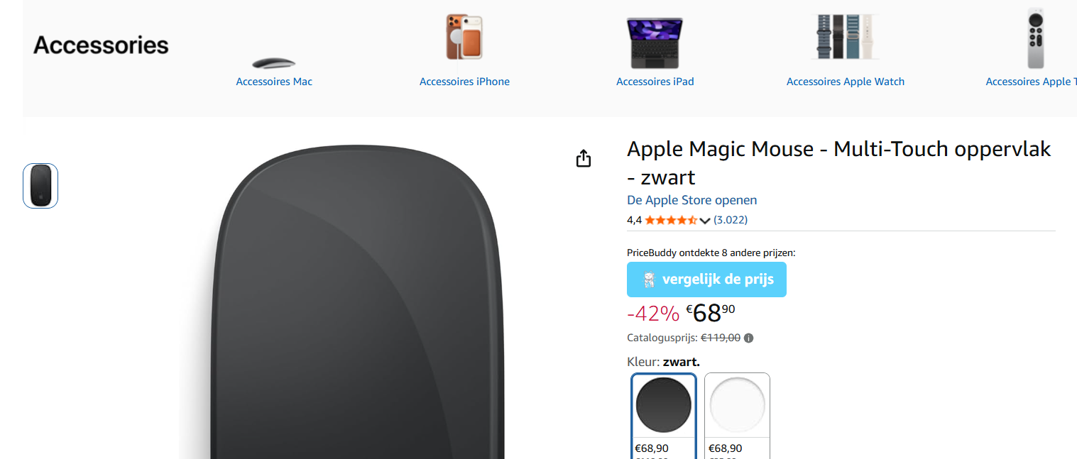 Apple magic computer muis