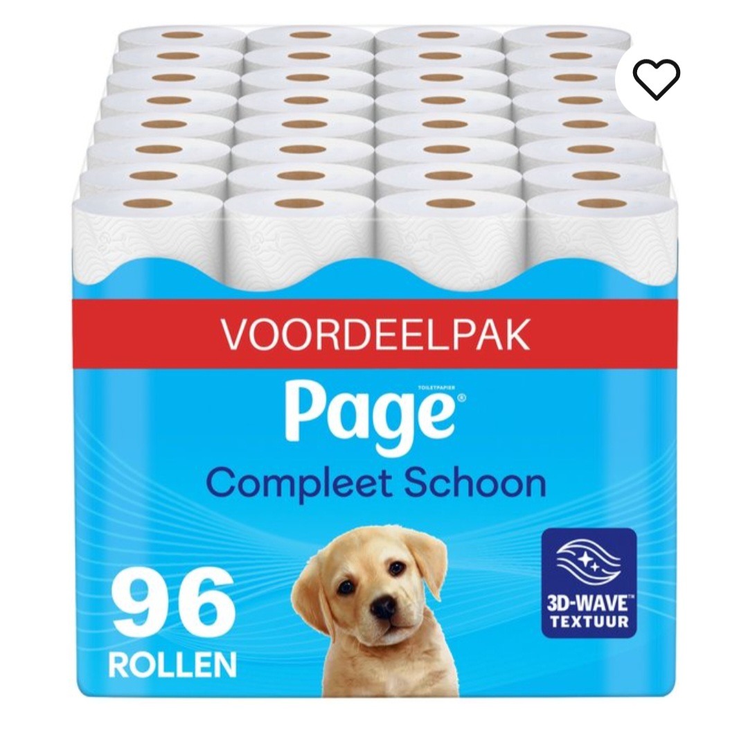 Page toiletpapier 96 rollen €0,35/rol