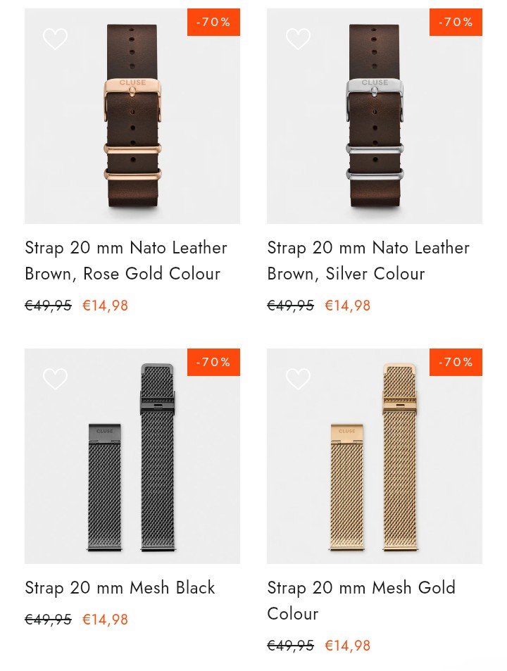 Tot -70% ⌚👜 sale bij Cluse