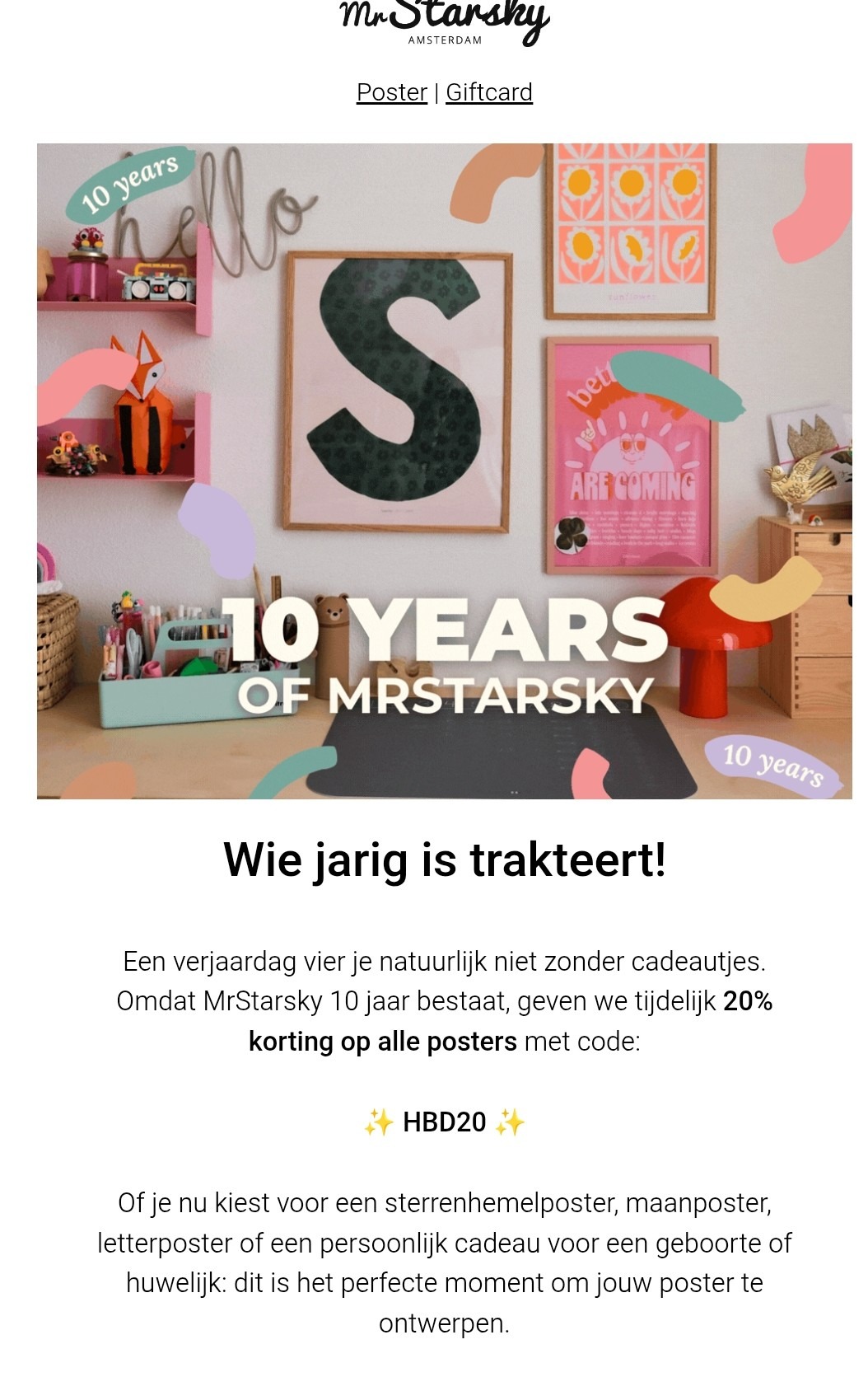 MrStarsky: 20% op alle posters
