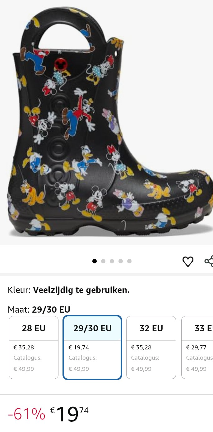 Laarsjes Mickey & Friends Crocs