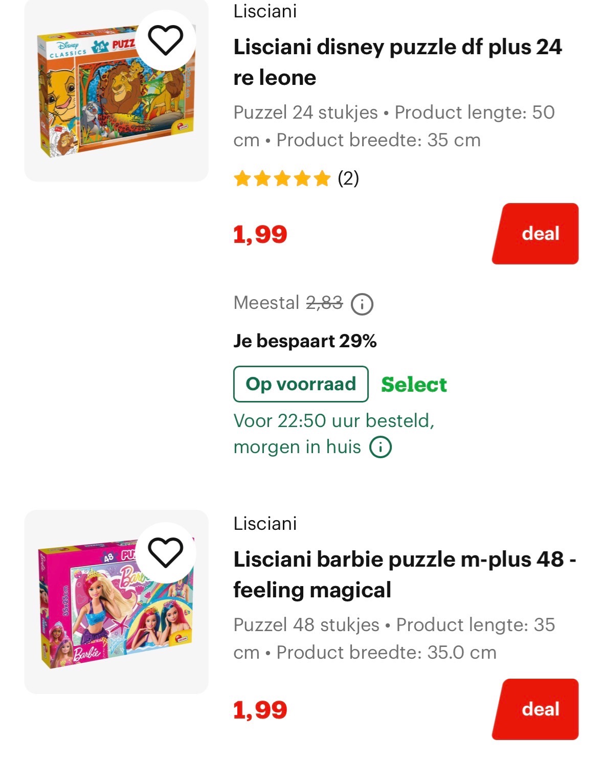 Puzzels aan €1,99 💥