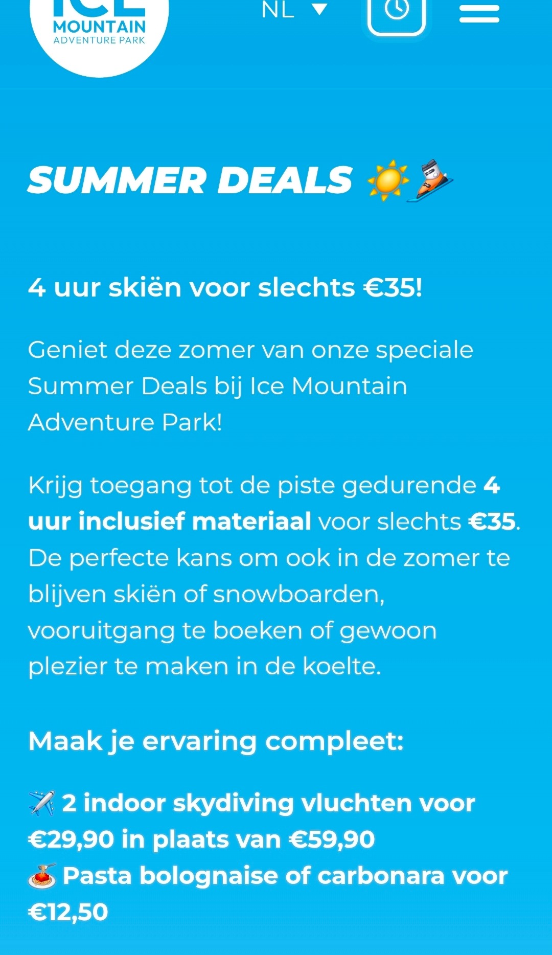 ⛷️ Ice Mountain Adventure Park Summer Deals!