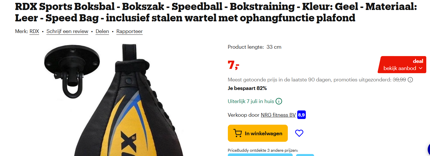 RDX Sports Boksbal - Bokszak