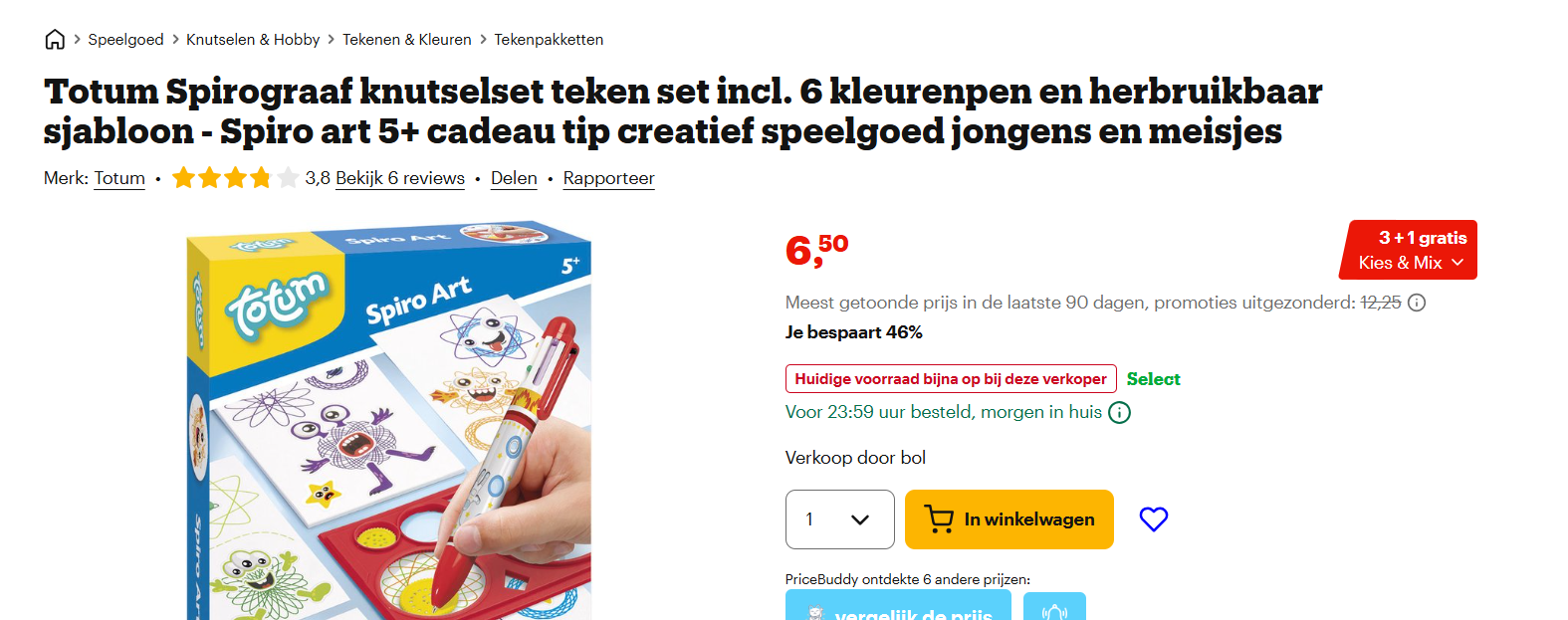 Totum Spirograaf Knutselset – Spiro Art 5+