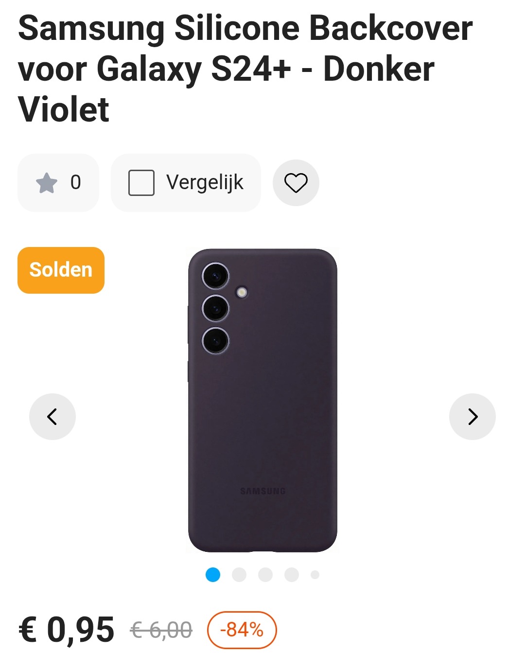 Samsung Galaxy s24+ backcover 0,95€