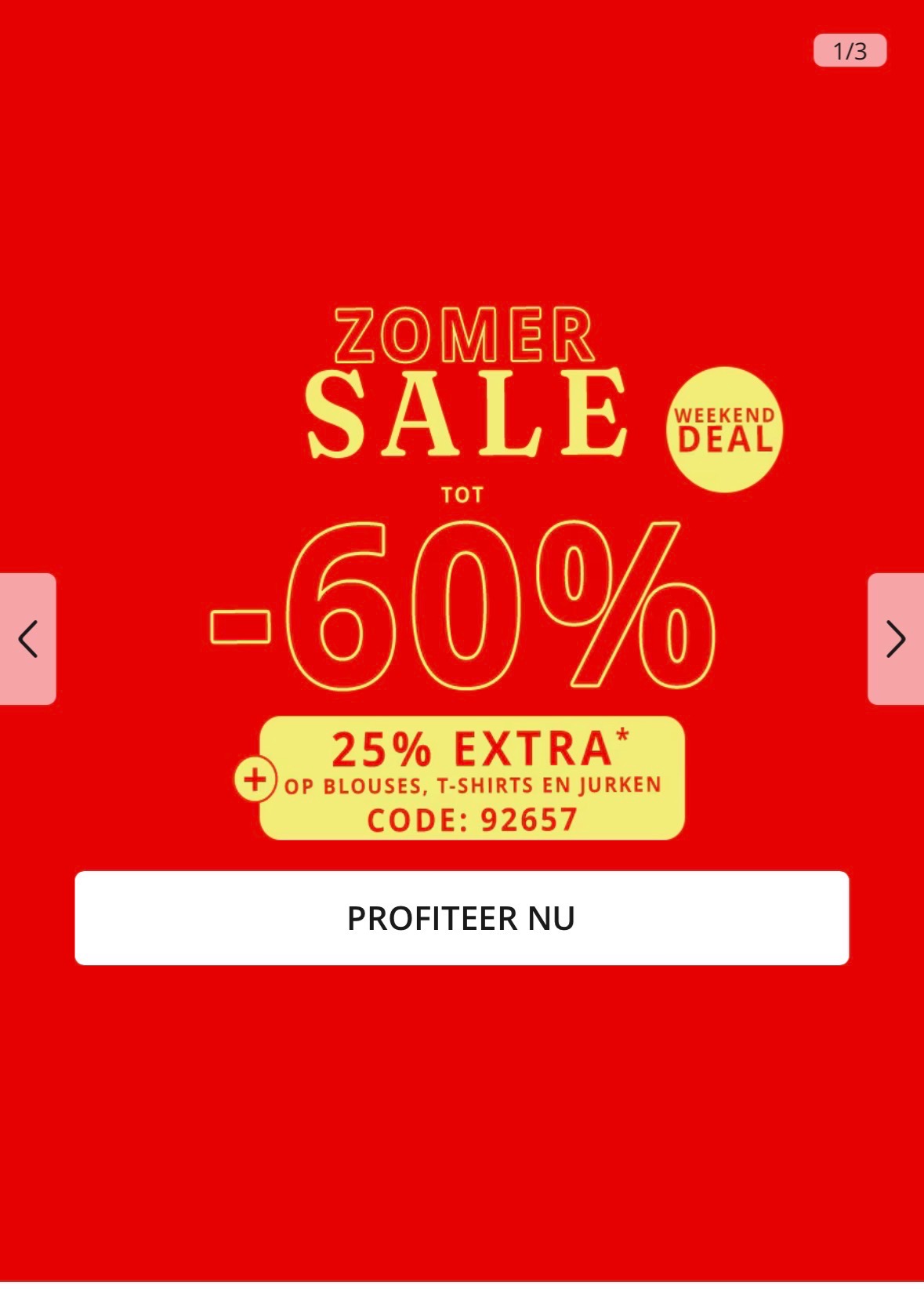 25 % extra korting