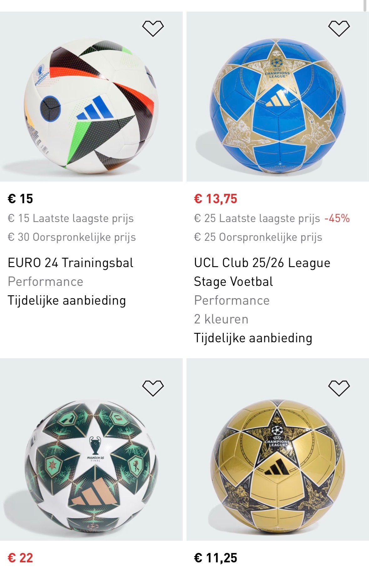 Adidas voetballen