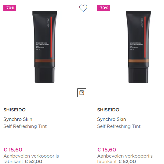 BE Creative make-up aan -50% en andere koopjes tot -70% bij ICI Paris XL