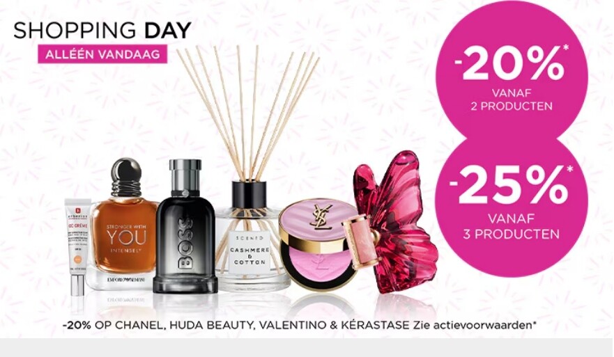 Shopping day op iciparis.be tot 25% korting