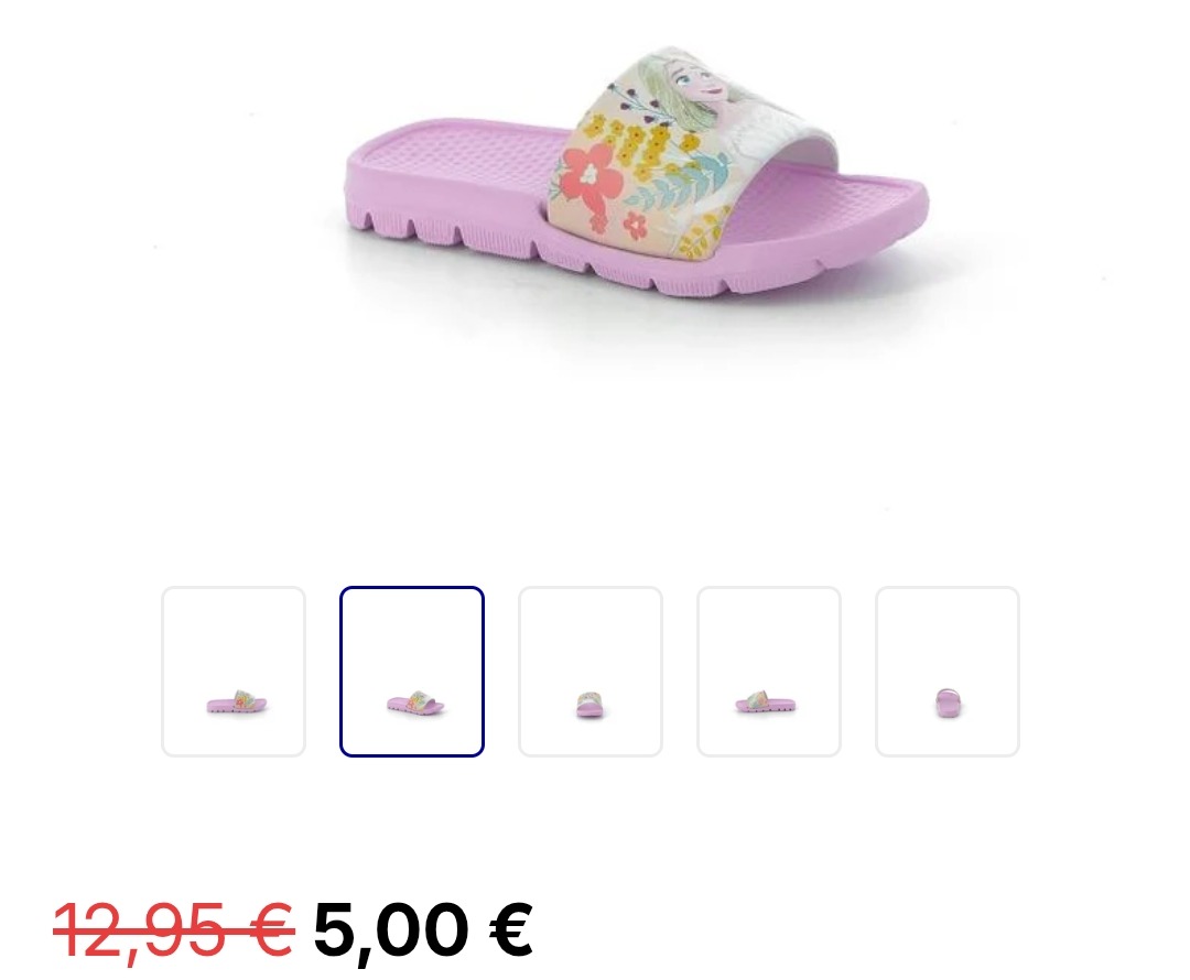 Frozen en Spiderman slippers aan 5€