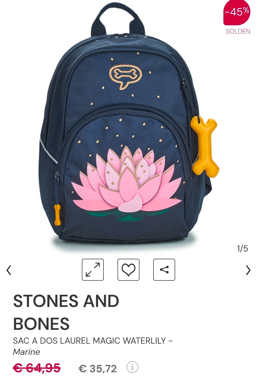 Stones and Bones boekentas -45%