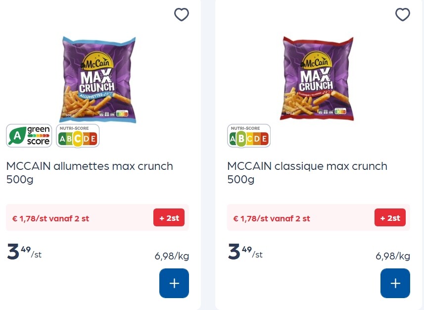 Mc cain Max crunch -50%