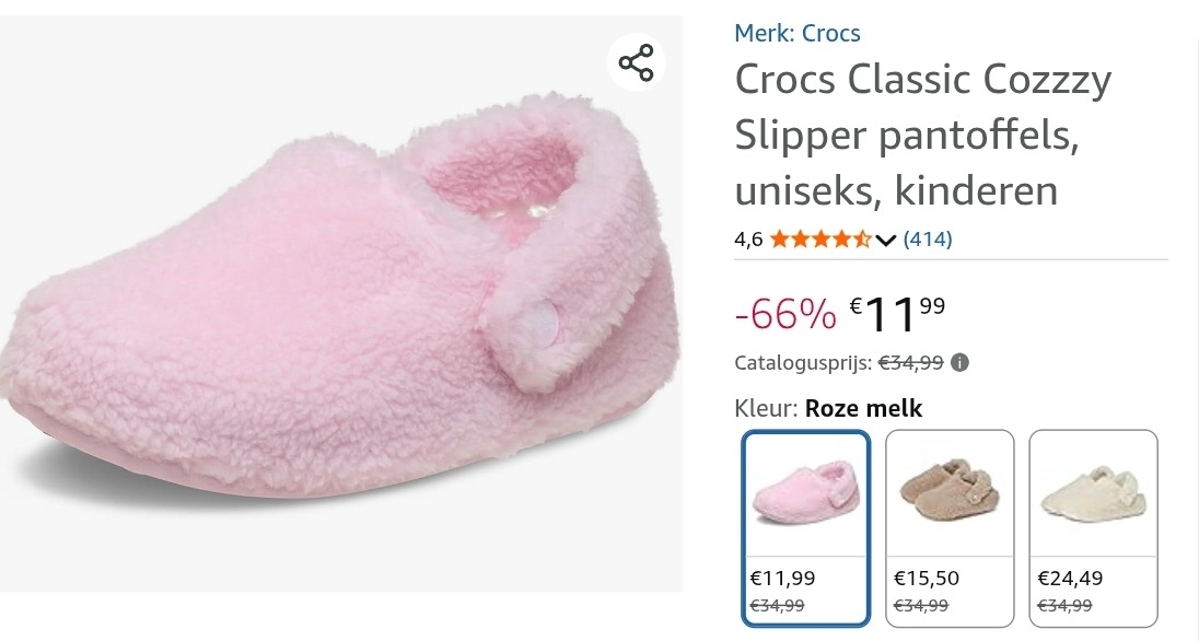 Crocs Classic Cozzzy Slipper pantoffels