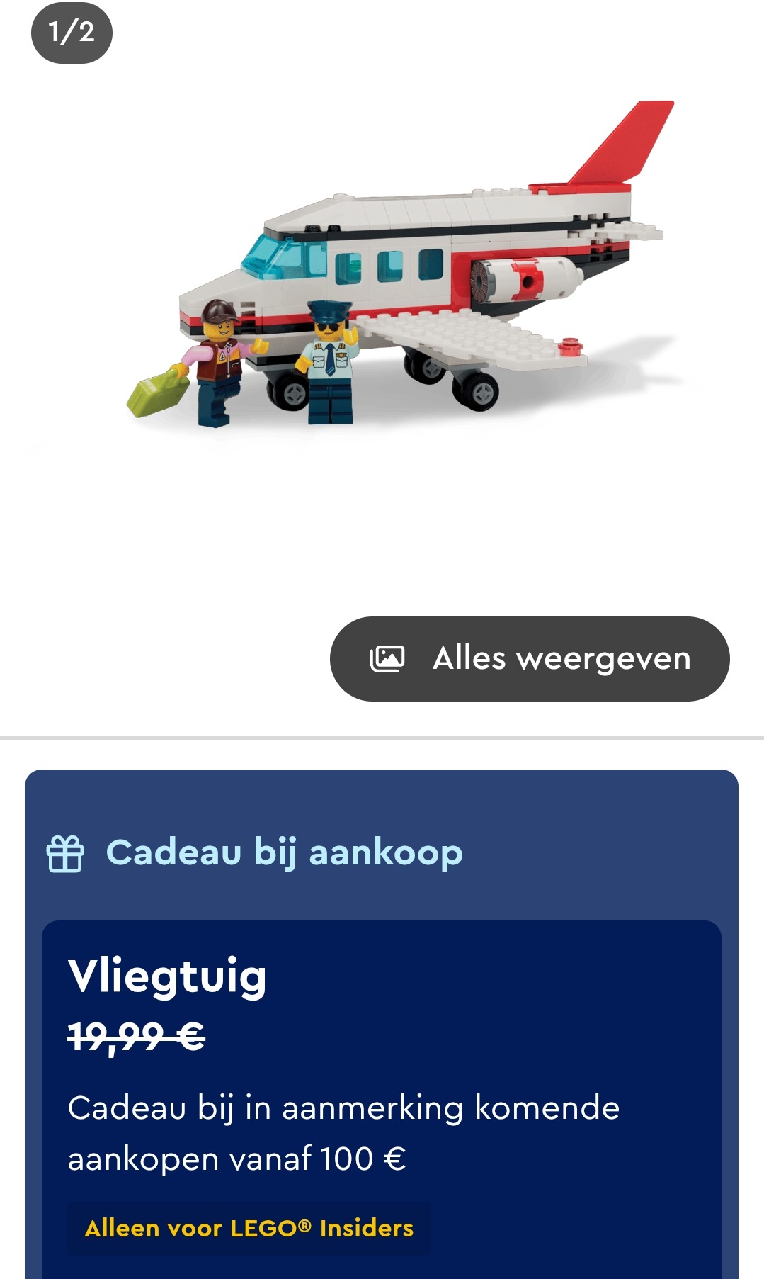 Lego insiders krijgen een vliegtuig cadeau