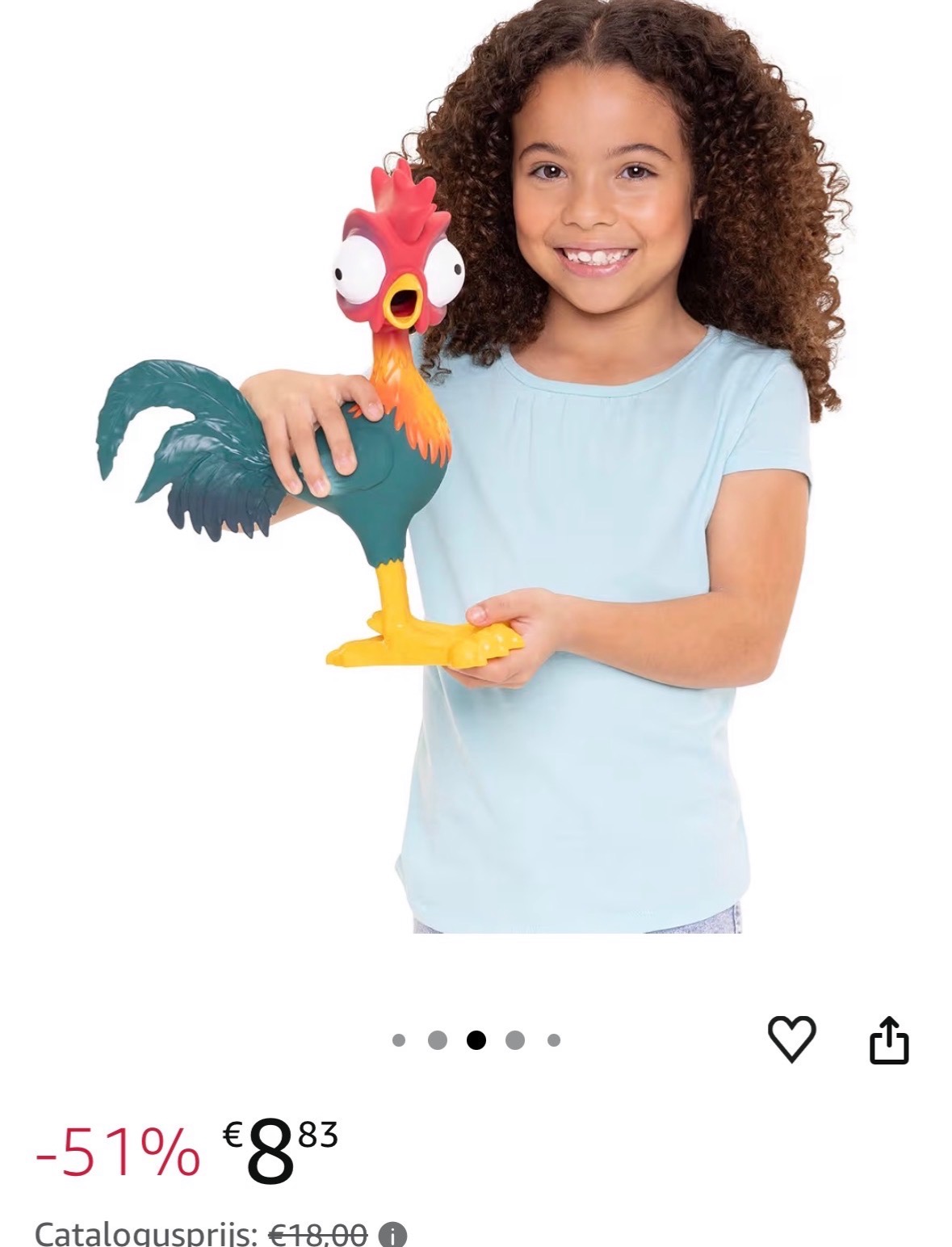 Disney Vaiana 2 Haan HeiHei met geluid